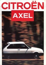 Citroen Axel 11R & 12TRS French market 1986 original sales brochure