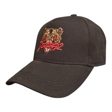 Dsquared2 Baseball Cap Black Embroidered Tiger Logo Adjustable Unisex Hat