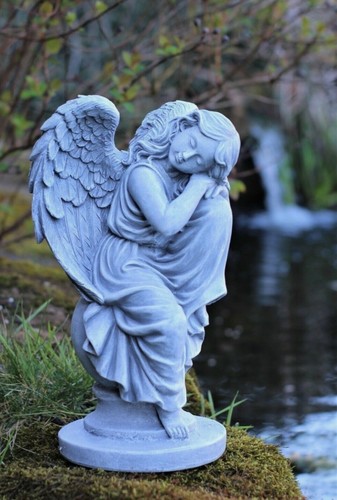Garden ornament cherub fairy - ornament,