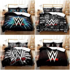 WWE Wrestling Quilt Duvet Cover Pillowcase Single Double King Bedding Set Gift