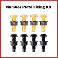 Yellow & Black Plastic Number