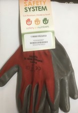 2 pairs Polyco Matrix Red N Nitrile Palm Builders Gardening - Glove Safety