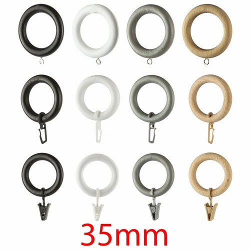 Wooden curtain rings - rings,