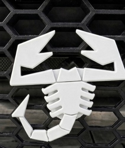 Abarth rear diffuser badge - diffuser,
