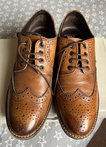 Brown tan leather trisole - brown,