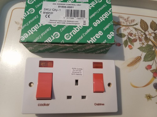 Crabtree 4521 cooker control - crabtree,