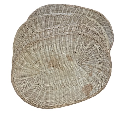 Vintage woven place table - woven,
