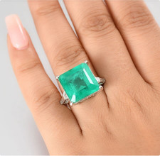 Emerald Style Statement Ring