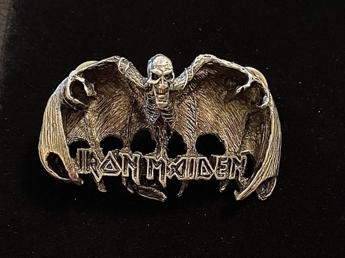 New iron maiden pin badge - maiden,