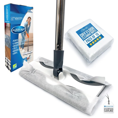 Floor sweeper mop kit - kit, static