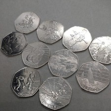 OLYMPIC JOBLOT 10 X 50p Coins