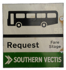 SOUTHERN VECTIS - BUS STOP PLATE - NBC - NATIONAL BUS COMPANY - SVOC.