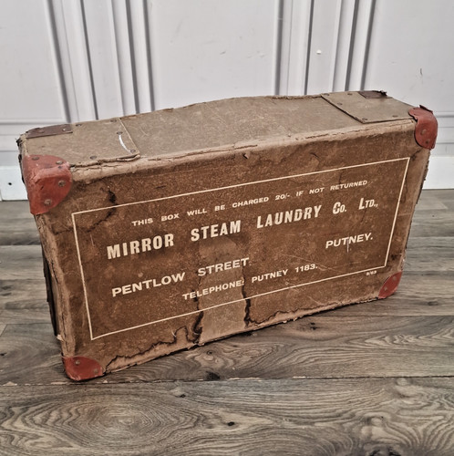 Vintage laundry storage box - storage,