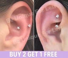 Eyebrow Bar Rook Helix Curved