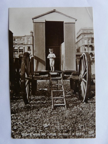 Antique real photo - photo, bathing