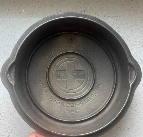 Vintage griswold cast iron 5 - vintage,