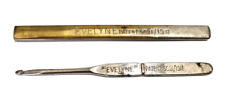 Vintage Antique Evelyne Fine Head Cased Crochet Hook Patent 5091/1911