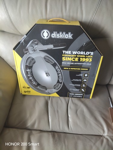 Disklok gold medium - gold, steering