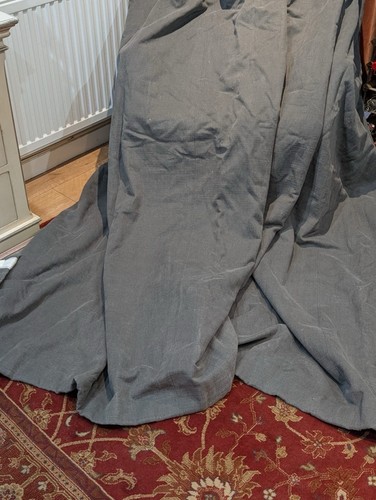 Dark grey door - grey, curtain