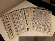 LETRASET DRY TRANSFER RUB ON