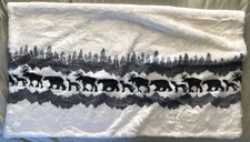 Faux Fur Throw~BlackWhite Animal Print~50x60”