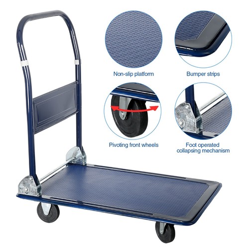 150kg folding platform trolley - folding,