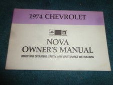 1974 CHEVROLET NOVA OWNER'S