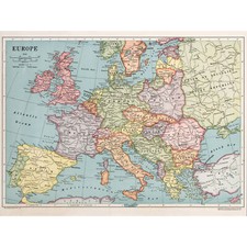 Map Whitneygraham 1930 Europe