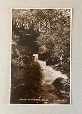 Vintage Photograph Postcard - Waterfall in Fairy Dell, Ilkley - Posted 1923