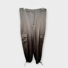 Rita Ora Black Satin Utility