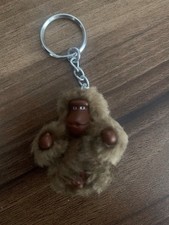 Kipling Brown Keyring Charm Named Yolande 
