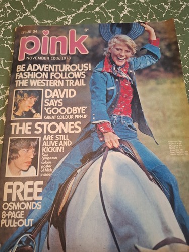 Vintage pink magazine - pink,