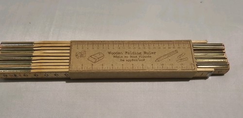 Folding wooden rule measure - folding,