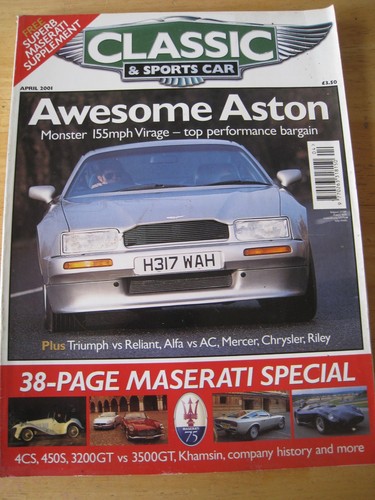 Classic and sportscar apr 2001 - classic,