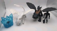 How to Train Your Dragon Hidden Toothless Lightfury Hiccup Figure Set- Read Desc
