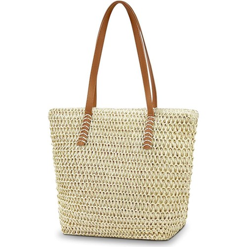 Straw shoulder bag - bag,straw,