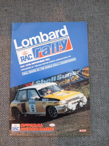1982 lombard rac rally - rac,