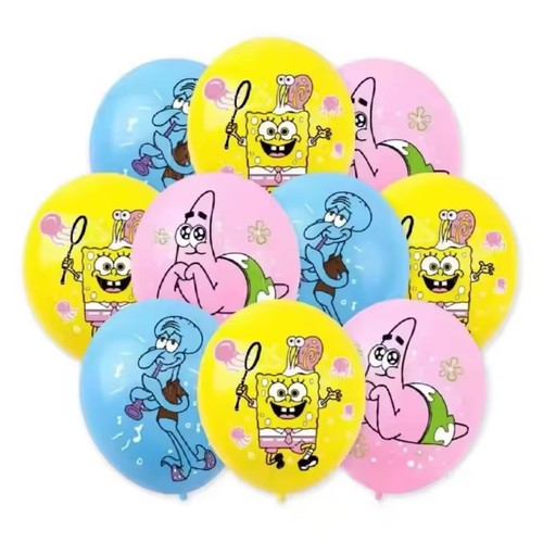Spongebob x12 balloons - spongebob,