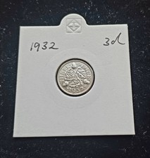 1932 Silver Threepence 3d Coin