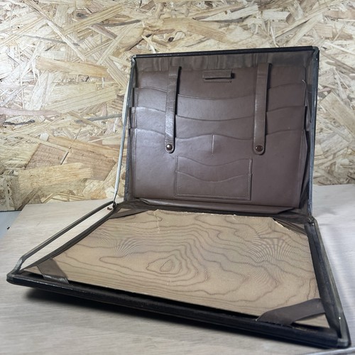 Vintage folding leather clutch - vintage,