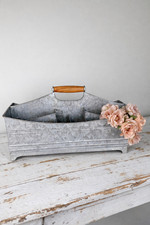 Large Galvanized Steel Caddy