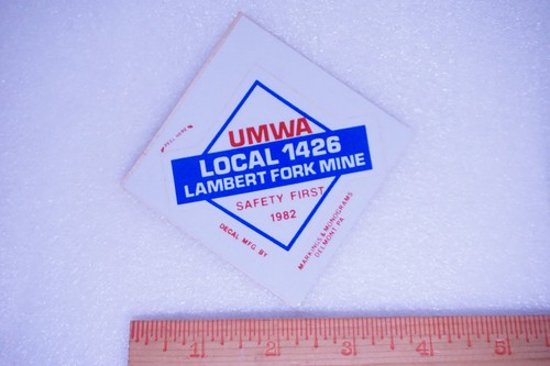 Umwa sticker local 1426 coal - umwa,