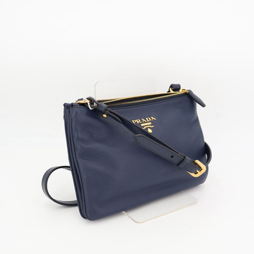 Authentic prada navy leather - navy,