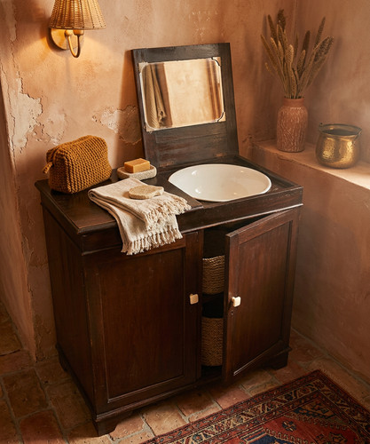 Antique wash stand with - antique,