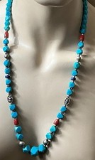 Vintage Carved Real Turquoise