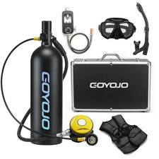 2L Mini Scuba Diving Tank Mask/Adapter Cylinder Oxygen Bottle Underwater Set