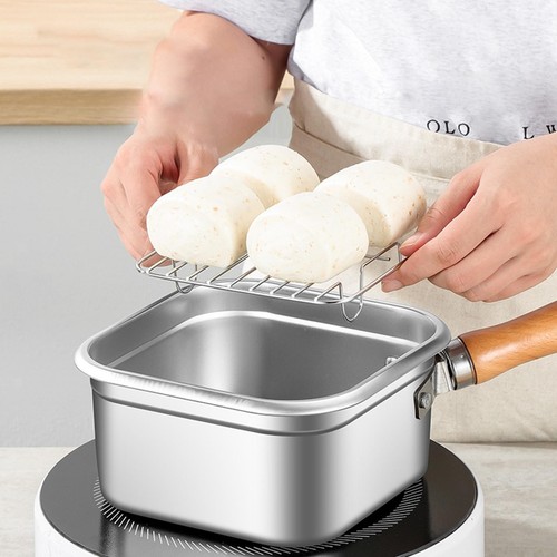 Small deep fryer pot - small, stainless