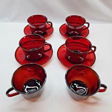 Vintage Arcoroc Ruby Red