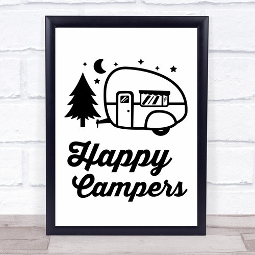 Happy campers caravan quote - happy,