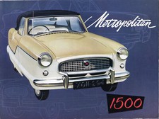 Austin Metropolitan 1500 UK market full colour sales brochure c.1959